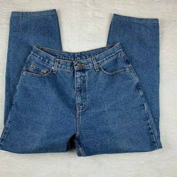Members Mark Womens Jeans Size 12 Medium Wash Straight Leg - Picture 2 of 4
